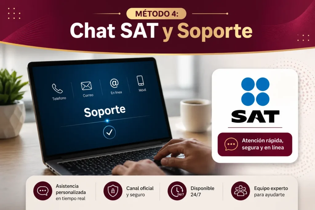 Chat y Soporte del SAT