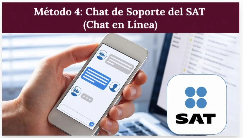 Método 4: Chat de soporte del SAT