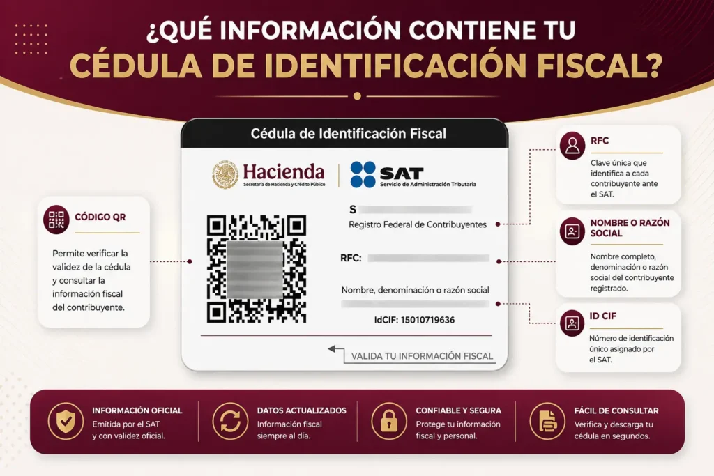 Qué información contiene tu Cédula de Identificación Fiscal