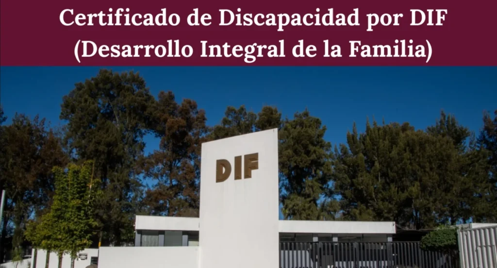 Certificado de Discapacidad por DIF
