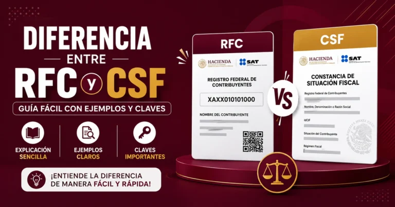 Diferencia Entre RFC y CSF Guía Fácil con Ejemplos y Claves