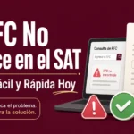 Mi RFC No Aparece en el SAT Solución Fácil y Rápida Hoy