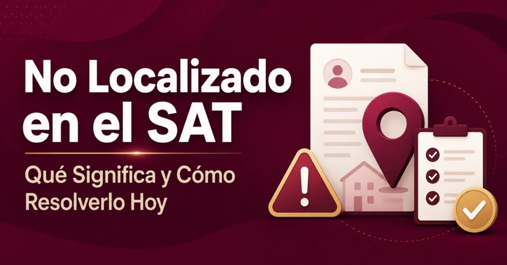 No Localizado en el SAT Qué Significa y Cómo Resolverlo Hoy