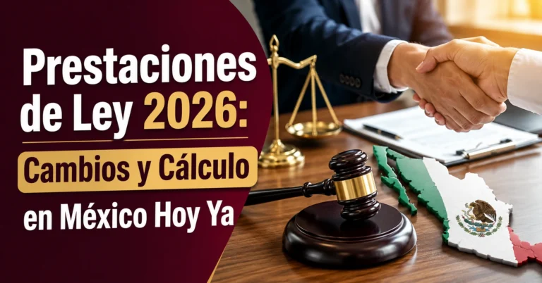 Prestaciones de Ley 2026 Cambios y Cálculo en México Hoy Ya