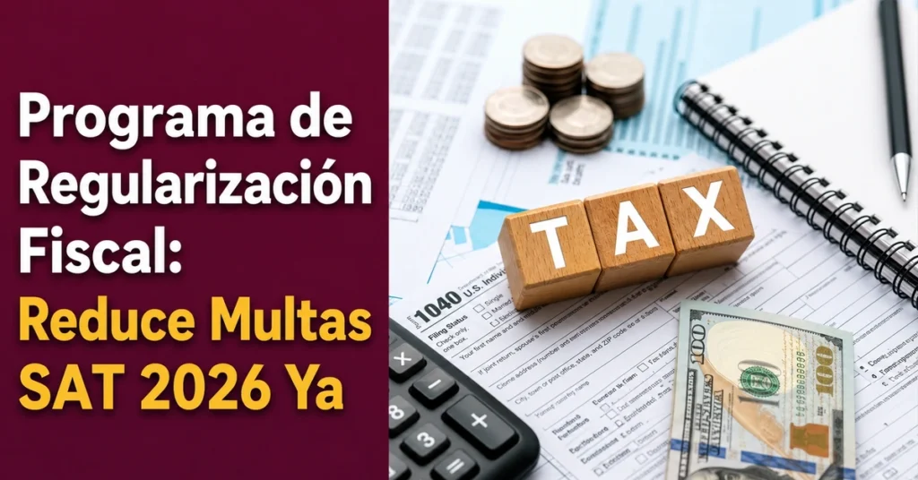 Programa de Regularización Fiscal Reduce Multas SAT 2026 Ya